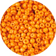 SKLENENÉ KORÁLKY MALÉ 2mm ORANŽOVÉ 20gr