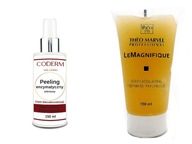 Enzymatický peeling LEMAGNIFIQUE Theo Marvee a Coderm peeling power SET