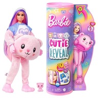 BARBIE CUTIE REVEAL STYLING BÁBIKA RUŽOVÝ MEDVEĎ HKR04