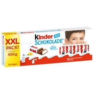 Kinder Chocolate Large Milk Chocolate XXL Čokolády 450g 36ks z Nemecka