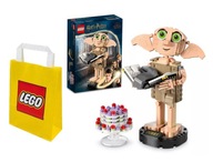 LEGO HARRY POTTER 76421 DOMOVÝ ŠKRÍK Dobby LEGO PAPIEROVÁ TAŠKA STREDNÁ