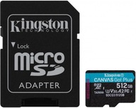 Kingston microSDXC Canvas Go! Plus 512GB 170R + reklama