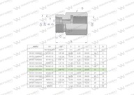 Hydraulická objímka diferenciálu AB M18x1,5 12L GZ x 3/8" BSP Waryński (