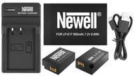 BATÉRIA. NEWELL LP-E17 PRE CANON EOS RP 750D M3 77 M5 M6 950MAH + NABÍJAČKA.