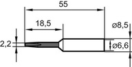 Spájkovací hrot, dláto, 0832EDLF 2,2mm SB Ersa