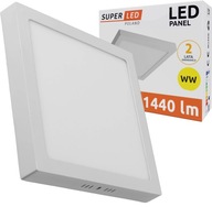 Prisadený LED stropný panel 18W CCD Nebliká