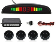 4 LED LCD cúvacie parkovacie senzory PARKTRONIC