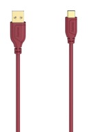 Hama USB-C - USB 2.0 A Flexi-Slim kábel 0,75 m červený