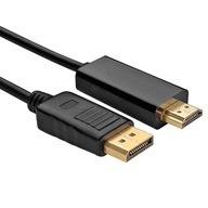 LANBERG DP TO HDMI KÁBEL 1,8 m CA-DPHD-10CC-0018-BK