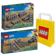 LEGO City 60205 Koľaje 60238 Výhybky + LEGO darčeková taška – do vlaku