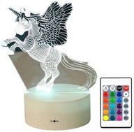 3D LED JEDNOROŽEC PEGASUS LAMP NOČNÁ LAMPA