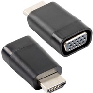 LANBERG VIDEO ADAPTÉR HDMI-A(M)->VGA(F) ČIERNA