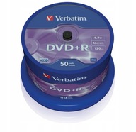 VERBATIM AZO DVD+R disky 4,7 GB 16x 50 ks Cake Box