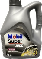 MOBIL 10W40 4L. POLOVIČNÝ MOTOROVÝ OLEJ SUPER 2000 X1