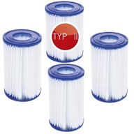 4x Filter pre bazénové čerpadlo Bestway 58386 a 58383 vložka TYP II