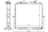 KIA K2500 2.5D CHLADIČ MOTORA 01.03- NISSENS