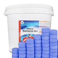 5kg 11v1 CHLÓR 20g BLUE POOL JACUZZI SPA MULTIFUNKČNÉ CHLÓROVÉ TABLETY