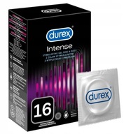 Kondómy Durex Durex Intense 16 ks s cvokmi a pruhmi stimulujú gél