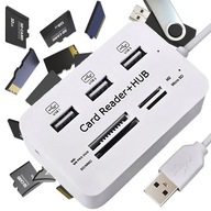 USB HUB SPLITTER ČÍTAČKA KARIET SD MIKRO ADAPTÉR