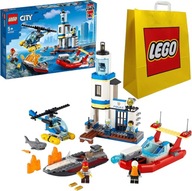 LEGO City 60308 Akcia prímorskej polície a stráže + veľká taška Lego