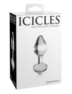 ICICLES Č. 44 SKLENÁ ANÁLNA ZÁSTRČKA PIPEDREAM USA