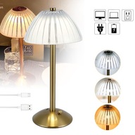 BEZDRÔTOVÁ LED RETRO STOLNÁ LAMPA, STÍMENÁ, NOČNÁ LAMPA, 3 FARBY