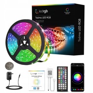 LED pásik 10M RGB 5050 Bluetooth MOBILNÁ APLIKÁCIA SADA HUDBY NA DIAĽKOVÉ OVLÁDANIE 12V