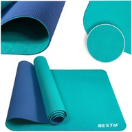 PODLOŽKA NA FITNESS CVIČENIE BESTIF TPE YOGA KARIMATA YOGA PILATES YOGA 183cm