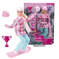 BÁBIKA BARBIE KARIÉRA SNOWBOARDER HCN32