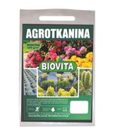 Silná čierna agrotextília 1,6 x 10m 100g/m2 Biovita mulčovacia na burinu