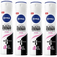 NIVEA WOMAN DEODORANT INVISIBLE sprej 4x150ml