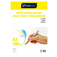 KANCELÁRSKY PAPIER RIADOVÝ A3 TLAČ 100 LISTOV