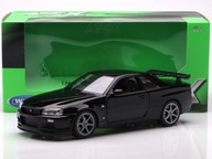 Nissan Skyline GT-R (R34) - 1999, čierna Welly 1:24