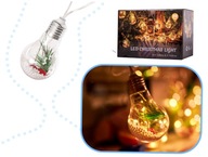 LED svetlá, retiazka na batérie, záves, svetielka na vianočný stromček, gule s dekoráciou