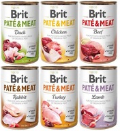 Brit Pate&Meat Degustačné balenie 6x400g