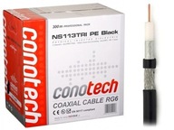 Kábel SAT TV Anténa Kábel Trishield RG6 Copper 1,13 CU PE 300m Pullbox