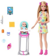 Barbie Opatrovateľka Kŕmenie Baby HTK35