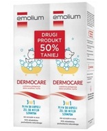 Emolium Dermocare 3v1 tekutý gélový šampón 2x ​​400 ml