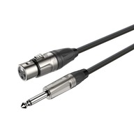 Kábel Roxtone 3m Jack 6.3 Mono XLR 3pin s DMXJ210