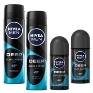 NIVEA Men Deep Beat Antiperspirant Set 4 ks