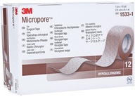 3M Micropore 2,5 cm x 9,1 m, 12ks telovej farby 1533-1