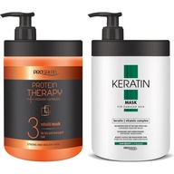 Proteínovo-keratínová MASKA + Keratínová maska ​​1000g Regenerácia vlasov