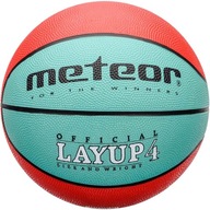 4 Basketbal Meteor Layup 4 červeno-zelená