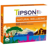 Tipson NATURAL WELLBEING bio čajová súprava - 60 ks