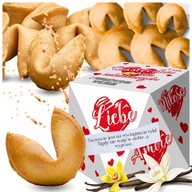 Fortune cookies pre zamilovaných (biele) 40 ks ZA DARČEK vďaky