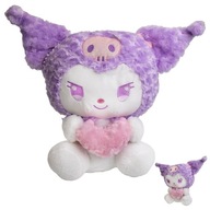 HELLO KITTY plyšový KUROMI fialový so srdiečkom maskot hračka 50cm MEDVEĎ