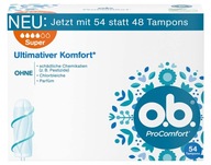 tampóny O.B Procomfort Super 54 kusov - Originál