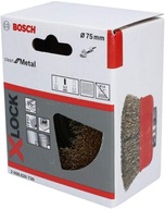 Bosch Cup kefa 75 mm X-LOCK mosadzný drôt