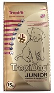 Krmivo TROPIDOG Super Premium pre psov, šteňatá veľkých plemien, morka L 15 kg