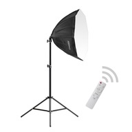 Sada LED lampy 100W Softbox statív s diaľkovým ovládaním Makeup